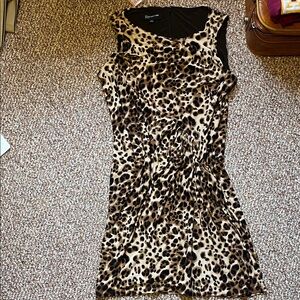 Jones New York Leopard Print Mini Dress